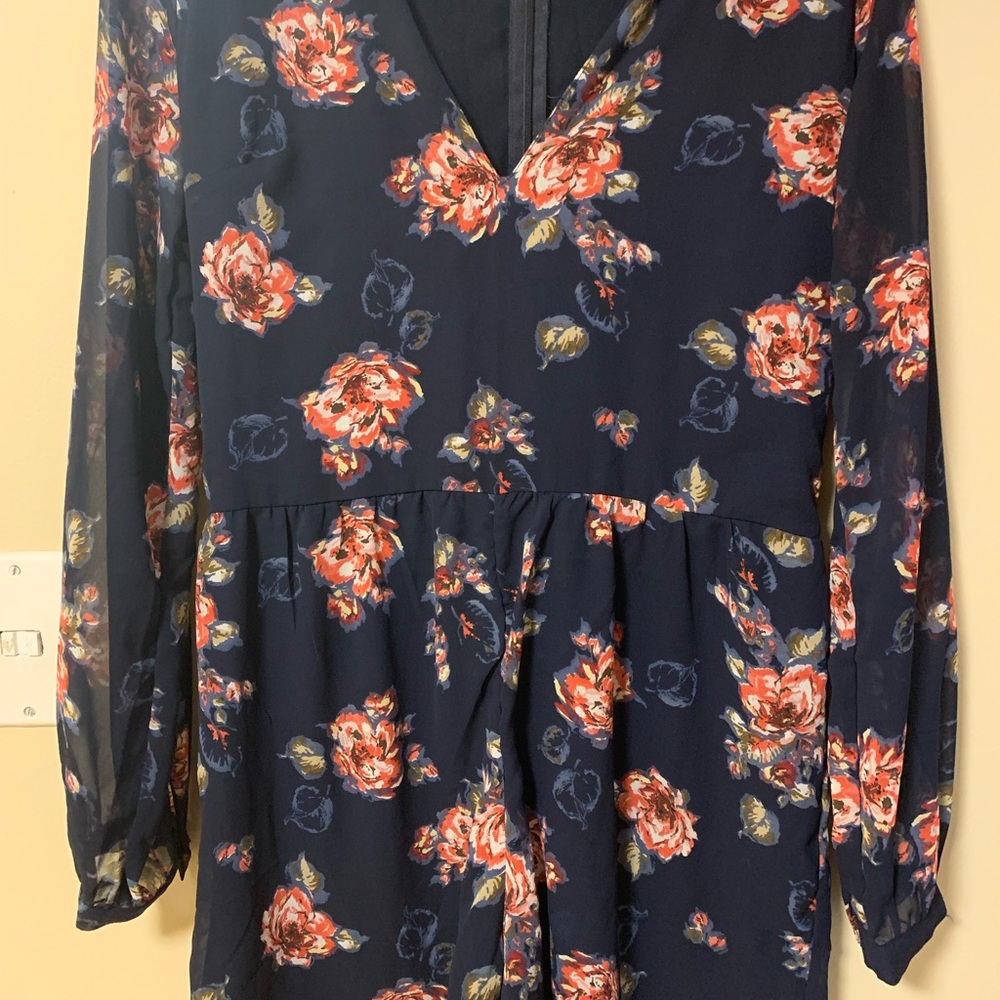 Abercrombie and Fitch romper - flower long sleeve